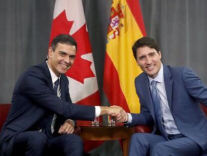 El presidente del Gobierno se encuentra en Canadá, donde ha iniciado una gira de siete días que le llevará a Nueva York para participar en la Asamblea General de la ONU, y después a California.