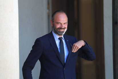 El primer ministro Philippe abandona el Palacio del Elíseo, en París el pasado 24 de junio.