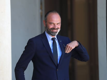 El primer ministro Philippe abandona el Palacio del Elíseo, en París el pasado 24 de junio.