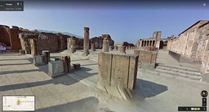 Las ruinas de Pompeya se pueden visitar virtualmente gracias a Google.