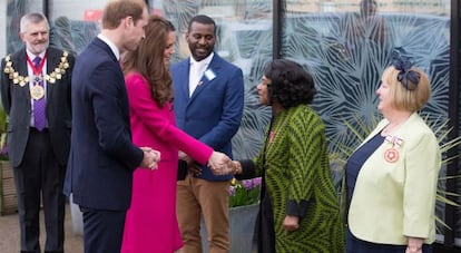 Los duques de Cambridge, en el Centro Stephen Lawrence.