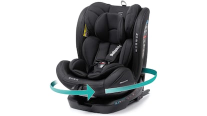 La silla para el coche de la firma Revolta puede ser usada por menores hasta los 12 años de edad.