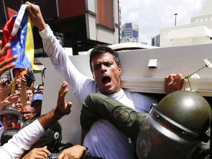 Leopoldo López, parado em 2014.