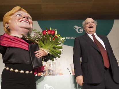 La Grossa, amb el conseller Andreu Mas-Colell.