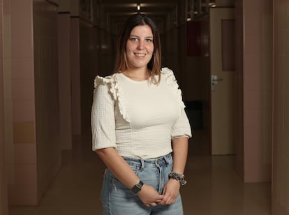 Laura García, este martes en el Arcipreste de Hita en Azuqueca de Henares.