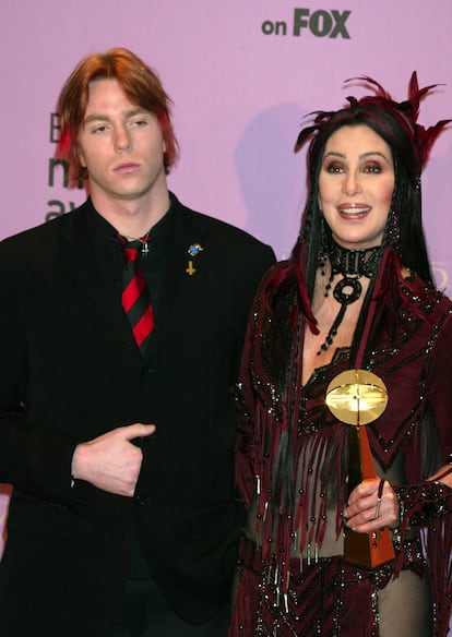 Cher and Elijah Blue Allman at a gala in 2002.