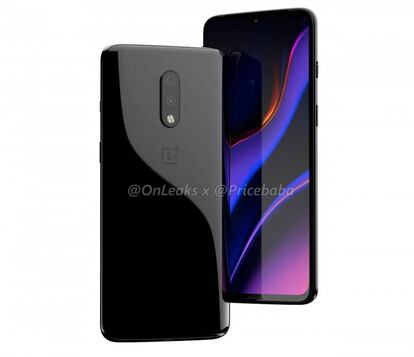 El aspecto que tendría el OnePlus 7, similar el OnePlus 6T