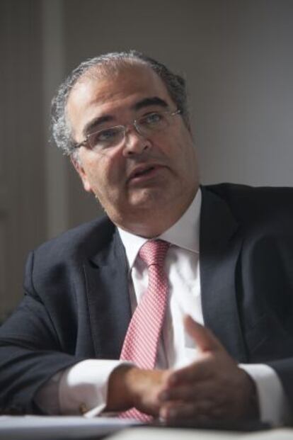 Ángel Ron, presidente del Banco Popular durante la entrevista.