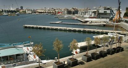 La dársena de Valencia.