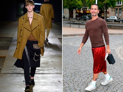 La falda masculina vuelos de ida y vuelta