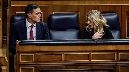 Pedro Sanchez y Yolanda Diaz