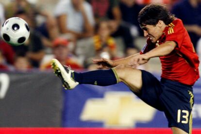 Bojan, en su primer partido con la selección absoluta.