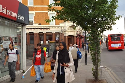 Una calle de East Ham, barrio en el Este de Londres.