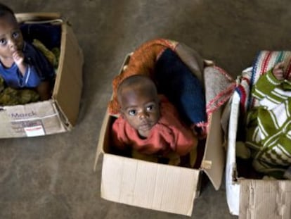 Ni&ntilde;os de un orfanato de Bunia, al noreste de la Rep&uacute;blica Democr&aacute;tica de Congo, en 2009. 