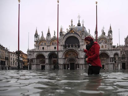 La plaza de San Marcos de Venecia, inundada la semana pasada.