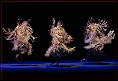 La bailaora Manuela Ríos, en el Festival de Mont de Marsan, en Francia en 2009.
