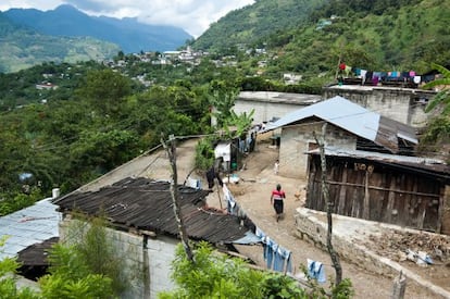 Vista de la comunidad nahuatl de Atla en la Sierra Norte de Puebla