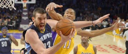 Marc Gasol, en el encuentro contra los Lakers.