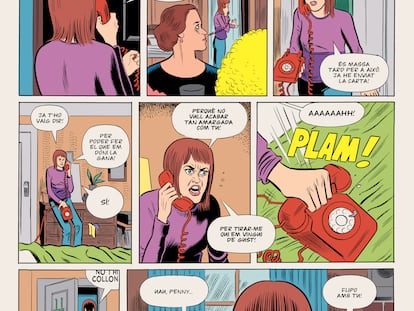 Una pàgina de 'Mònica' de Daniel Clowes.