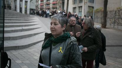 Jornada electoral en Barcelona, en el barrio de Sants.