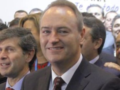 Alberto Fabra, ayer, en Fitur.