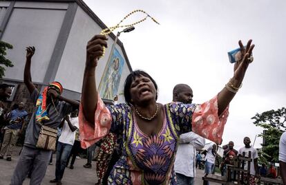 Protestos contra o presidente Kabila na República Democrática do Congo. Foto: JOHN WESSELS/AFP.