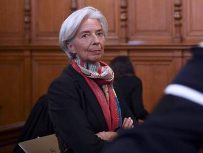 Christine Lagarde, diretora do FMI, no julgamento.