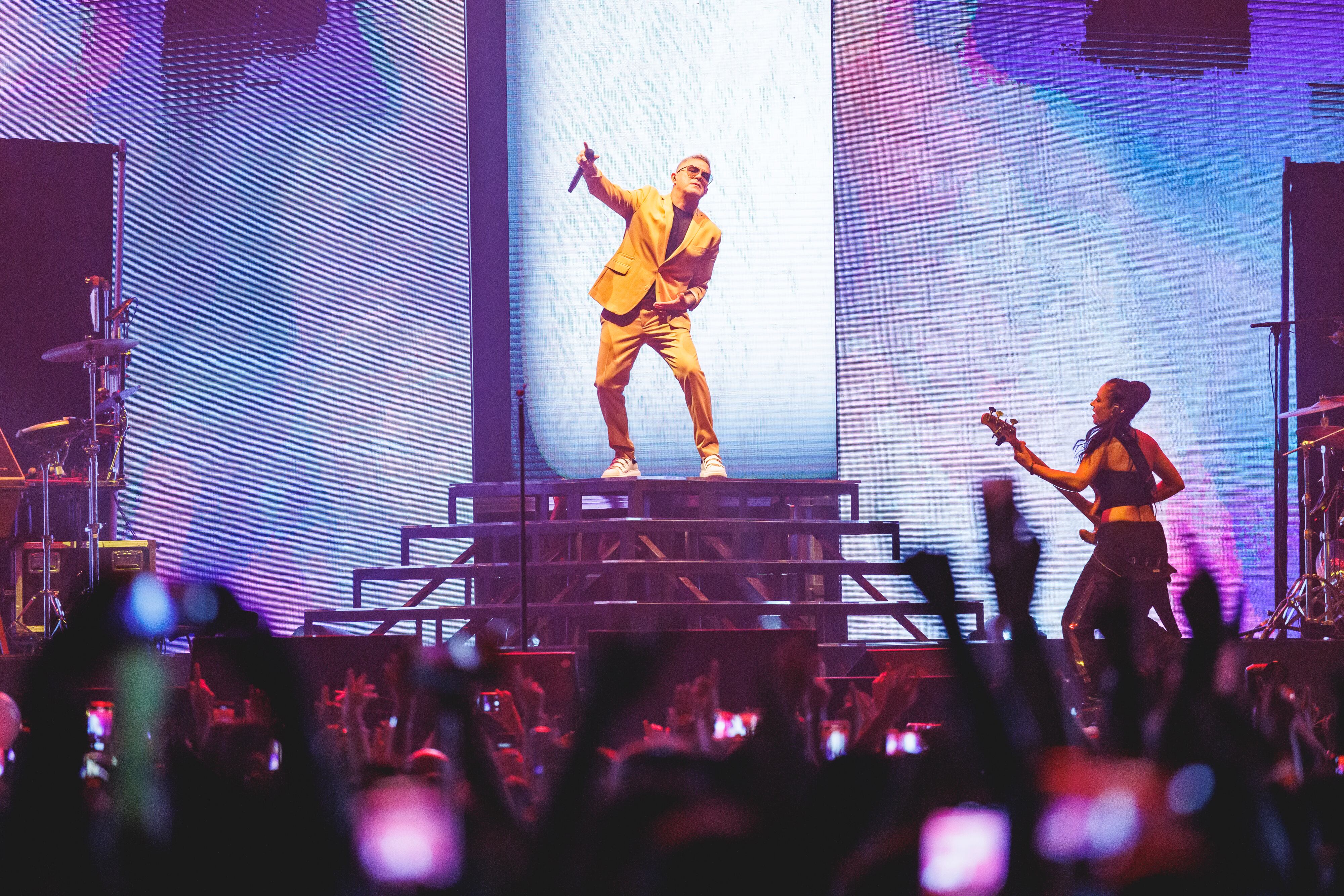 Alejandro Sanz en el concierto del Palau Sant Jordi de Barcelona, celebrado el 17 de junio de 2023.