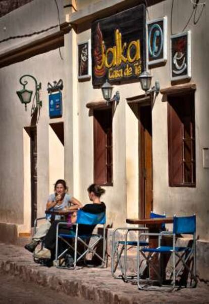 Café en la localidad de Purmamarca, en Argentina.