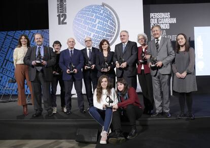 Los galardonados con los Premios Ramón Rubial.