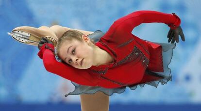 Yulia Lipnitskaya, durante los Juegos de Sochi
