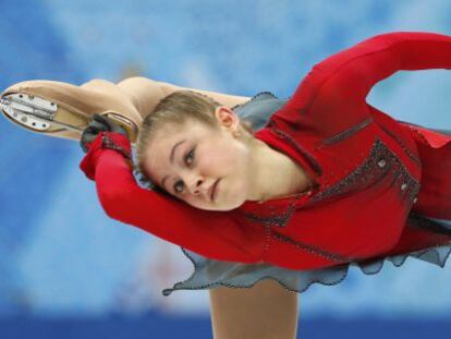 Yulia Lipnitskaya, durante los Juegos de Sochi