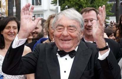 El director y productor Claude Lanzmann acude a la proyección de su filme 'El último de los injustos'.