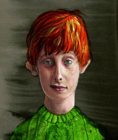 Ilustración de Ronald Ron Weasley.