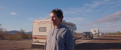 A atriz Frances McDormand em um fotograma de ‘Nomadland’.