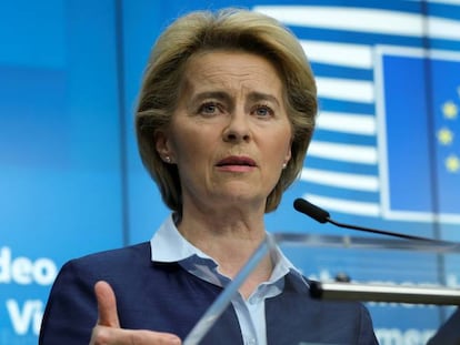 A presidente da Comissão Europeia, Ursula von der Leyen.