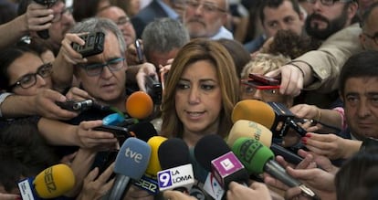 La presidenta en funcions de la Junta, Susana Díaz, a Jaén.