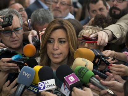 La presidenta en funcions de la Junta, Susana Díaz, a Jaén.