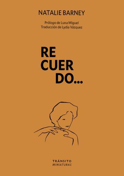 La portada del libro 'Recuerdo...'.