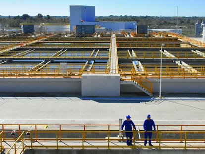 Planta de potabilización Belgrano, que abastece a 3.5 millones de persona.