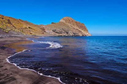 La playa de Antequera, en el parque rural de Anaga, en Santa Cruz de Tenerife.