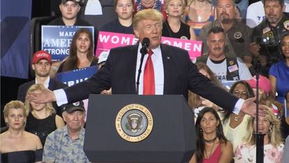 El presidente de Estados Unidos, Donald Trump, en una imagen del documental 'Veritats de Mentida'.