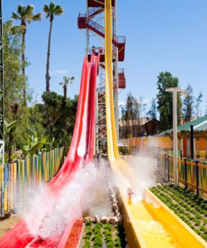 El nuevo tobogán acuático King Khajuna de Port Aventura (Tarragona).