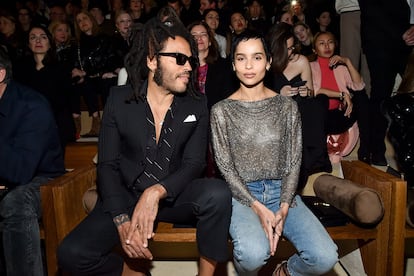 Lenny Kravitz y su hija Zoe Kravitz.