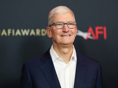 Tim Cook, consejero delegado de Apple, el viernes al asistir a un evento del American Film Institute en Los Ángeles (California).