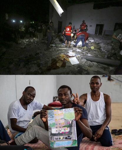 El bombardeo se produjo alrededor de la una de la madrugada de este miércoles, cuando los migrantes dormían. EL PAÍS visitó el centro de Tayura la semana pasada. Los internos se quejaban de las pésimas condiciones de vida. Aseguraban que comían solo una vez al día (algo que reconocieron las autoridades) y sufrían palizas (cosa que negó la dirección del centro). Y, sobre todo, denunciaban estar privados de libertad por el mero hecho de haber intentado emigrar a Europa.