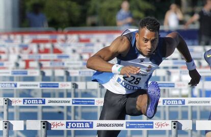 Orlando Ortega, hoy, durante el Campeonato de España
