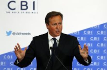 El primer ministro brit&aacute;nico, David Cameron