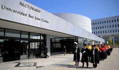 Acto de apertura del curso 2018/2019 en la Universidad Rey Juan Carlos.