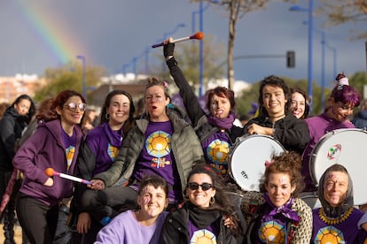 Manifestación con motivo del Día Internacional de la Mujer, este sábado en Sevilla.